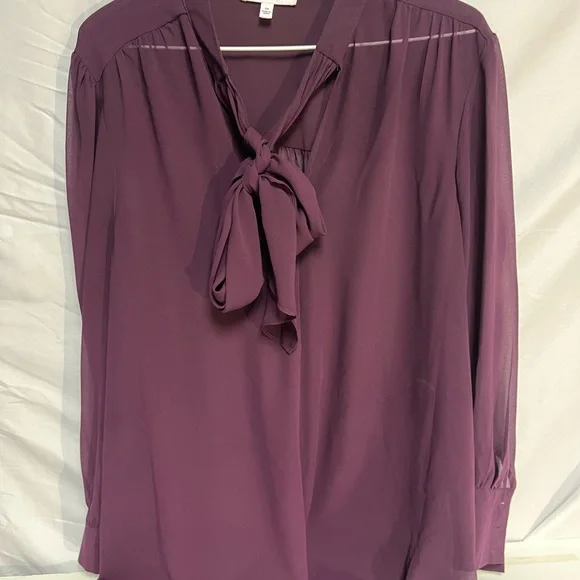 DR2 Deep Purple Women's Blouse DR2 size 2X - Picture 2 of 5